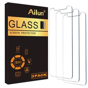 lot 3025 image: Ailun Screen Protector for iPhone 12  iPhone 12 Pro 2020 6.1 Inch 3 Pack Case Friendly Tempered Glass