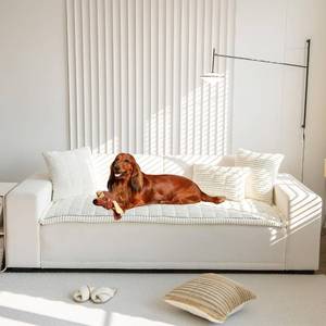 lot 3034 image: Mitid Sofa Cover Fuzzy Couch Cover for Pet, Couch Covers for Dogs Washable Non-Slip Sofa Slipcover Cushion Protector Pets Friendly Mat Bed