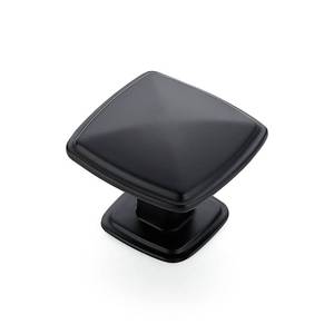 lot 3065 image: Ravinte 25 Pack Matte Black Kitchen Cabinet Square Knob Single Hole Cabinet Hardware for Dresser Drawer Pulls and Knobs