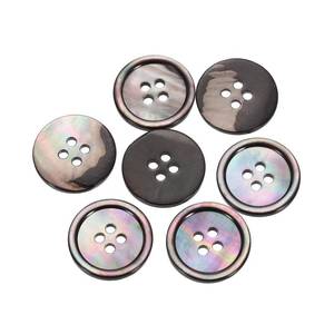 lot 3068 image: uxcell 5 Pcs Natural Shell Buttons, 4 Hole 20mm Mother of Pearl Buttons for Shirt Clothes Coats Suits Jacket Jeans Skirts Sewing Craft DIY Decoration, Black