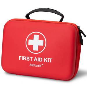 lot 3069 image: First Aid Kit 340 Piece, Premium Waterproof Hard Shell Medical Kit for Car, Home, Office, Travel, Camping, Sports, Outdoor, School - Emergency First Aid Supplies and Survival Kit