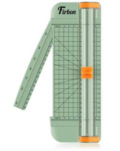 lot 3079 image: Firbon Morandi A5 Paper Cutter, Straight Small Paper Trimmer with Side Ruler for Scrapbooking Craft, Paper, Coupon, Label, Cardstock