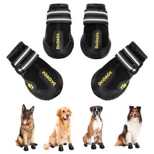 lot 3080 image: DcOaGt Dog Shoes for Large Dogs XXL, Waterproof Dog Boots with Anti-Slip Sole Breathable Reflective Paw Protectors Booties for Hot Pavement Summer Winter Snow Hiking Walking 4PCS(Size 9)
