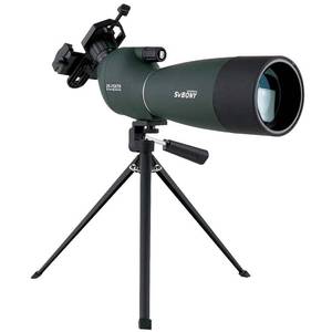 lot 3096 image: SVBONY SV28 Spotting Scopes with Tripod, Angled 25-75x70mm Spotter Scope with Phone Adapter, Waterproof Fogproof Spotting Scope for Bird Watching, Target Shooting, Wildlife Viewing