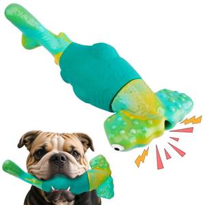 lot 3116 image: BIKIISEN Dog Toys for Aggressive Chewers, Interactive Dog Chew Toys for Large Dogs, Squeaky Chew Toys to Keep Them Busy, Tough Toys for MediumLarge Breed (Green)