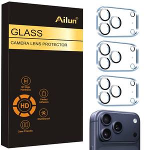 lot 3122 image: Ailun 3 Pack Camera Lens Protector for iPhone 17 Pro Max,Tempered Glass,9H Hardness,Ultra HD,Anti-Scratch,Case Friendly,Does not Affect Night ShotsNot for iPhone 1717 ProiPhone Air