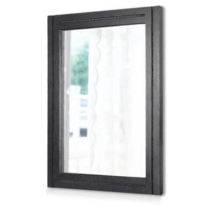 lot 3142 image: AAZZKANG Black Mirrors for Wall Rectangle Wood Framed Decorative Wall Hanging Mirror for Bedroom Living Room Bathroom Home Entryway