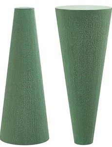 lot 3106 image: Floral Display Foam Cones 2pk