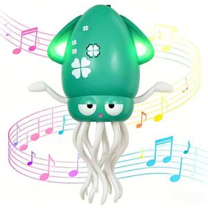lot 3535 image: Dancing Octopus Baby Toy - Electric Crawling Octopus Tummy Time Toy - USB Rechargeable Dancing Musical Squid Toys with Lights, Birthday Gifts for 3 4 5 6 Year Old Boys Girls, Funny Desk Decor (Green)