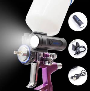 lot 3577 image: PangSing &amp Nan 600 Lumen Light Rechargeable Lightweight Spray Gun Light, Natural Light Illuminates Surface Sprayed, Ensures Even Coverage Versatile Automotive Paint Gun Light with 360° Rotation