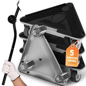 lot 3594 image: VexelZytro Furniture Movers with Wheels & Lifter Kit, Furniture Dolly Heavy Duty, Moving Appliance Gliders for Sofa Fridge Washing Machine (Heavy Duty)