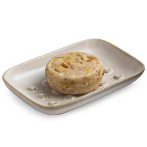 lot 3606 image: Miamolo Soap Dish for Shower, Ceramic Soap Dish Non-Slip Soap Holder Bar Saver Tray for Bathroom Kitchen Sink, Floating Point Design Save Soap Loss