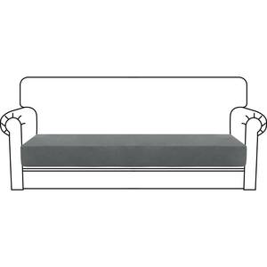 lot 3695 image: MAXIJIN Velvet Stretch Couch Cushion Covers Soft Sofa Cushion Cover Replacement Sofa Seat Cushion Slipcovers Furniture Protector with Elastic Bottom (1 Piece Sofa Cushion Cover, Light Grey)