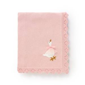 lot 3698 image: mimixiong Cotton Cute Baby Blanket Heritage Unisex Receiving Cuddle Stroller Crib Blanket Lovely Goose for Boys and Girls 30x40 Inch