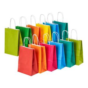 lot 3702 image: RACETOP 32 Pack Small Paper Gift Bags with Handles, 5.8x3.2x8.25 Kraft Paper Party Favor Bags Bulk for Kids Birthday, Baby Shower, Crafts, Wedding, Party Supplies (8 Colors)