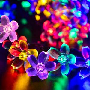 lot 3740 image: Battery Operated and USB Plug in Fairy Flower String Lights, 9.8 ft 30 LED Cherry Blossom 8 Modes Timer Indoor Bedroom Party Wedding Garden Christmas Easter Tree Hanging Decorations (Multi Color)