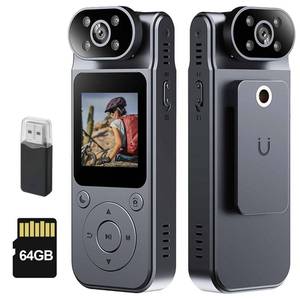 lot 3768 image: Tauboly 1080P Body Camera with Audio and Video Recording, 64GB Pocket Camera, Personal Body Cam with 180° Rotating Lens and Night Vision, Wearable Camcorder for Security, Travel, Outdoor