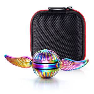 lot 3769 image: Metal Orb Ball Fidget Spinner Anti-Anxiety Stress Relief Focus Meditation Break Bad Habits ADHD EDC Finger Spinning Sensory Toys - Rainbow