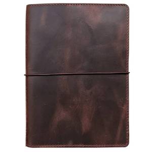 lot 3777 image: newestor Travelers Notebook Cover with Inner Pockets, Card Slots and Pen Holder, A5 Size, Dark Brown