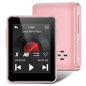 lot 3780 image: MP3 Player with Bluetooth, 32GB Portable Bluetooth MP3 Player for Kids, 1.8 inch Music Player with Speaker, FM Radio, Voice Recorder, Supports Expanded Up to 512GB(Pink)
