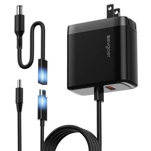 lot 3803 image: 65W Dell Charger for Laptop, Dell Computer Charger USB-C for XPS, Inspiron, Latitude and Vostro Models, Power Cord 4.5  3.0 mm and 7.5  3.0 mm Compatible with Both 65W 45W (Foldable AC Plug)