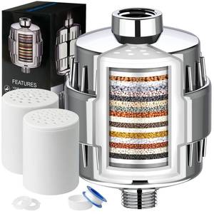 lot 3812 image: Shower Filter, 20 Stage Shower Head Filter for Hard Water with 2 Cartridges, High Output Shower Water Filter to Remove Chlorine, Fluoride and Other Impurities, Improves Skin Condition, Protects Hair