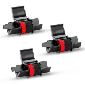 lot 3824 image: LinkDocs IR40T Compatible Calculator Ink Ribbon Replacement for Casio hr-100tm Ink IR-40T Calculator Ink Roller Compatible with Canon P23-dhv Sharp EL-1801V Individually Sealed (Black and Red, 3-Pack)