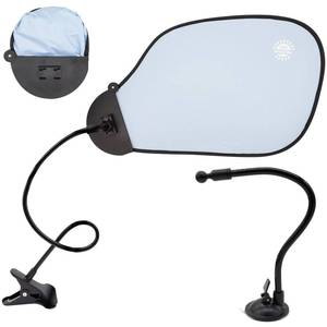 lot 3846 image: Laptop Sun Shade for Working Outside and Adjustable Clip, Adjustable Laptop Sun Shade with Flexible Clip Stand, Heat Shield Laptop Canopy for Computers Beach Chairs and Strollers (Blue)