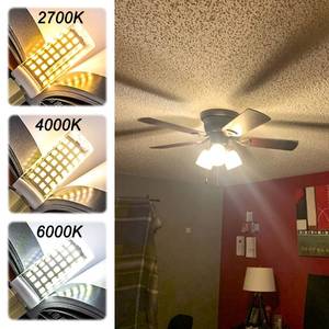 lot 3878 image: ALIDE E12 LED Candelabra Light Bulbs 6W C7,Replace E12 60 Watt Halogen Equivalent,Warm White 2700k T6 110V 120V Small Base E12 LED Bulbs for Ceiling Fan Chandelier Lighting,550lm 4Pack