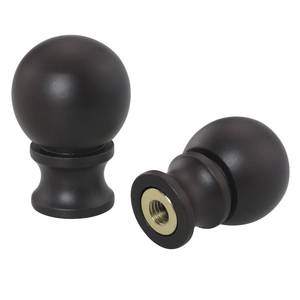 lot 3929 image: DGBRSM 2pcs Dual -Thread Lamp Finial Oil Rubbed Bronze Steel Ball Knob Lamp Shades Finials Cap Knob Lamp Decoration for Lamp Harp Holder