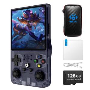 lot 3974 image: R36MAX Retro Game Console, 4.0 inch Retro Gaming Console with 128GB Memory, Video Game Consoles with 4000mAh Battery and 30 Emulators, Gray