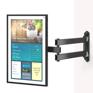 lot 3987 image: WALI Mount for Show 21, Show 15, Adjustable Wall Mounting Bracket with Heavy Duty 15 Extension Arm, Rotate Tilt Swivel for Show 21, Show 15, Holds up to 33lbs, Black MISSING SOME HARDWARE
