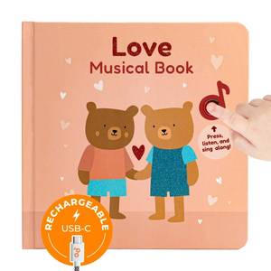 lot 3992 image: Calis Books Music Books for Toddlers 1-3 Years Old - Toddler Valentines Day Book for Kids, Valentine Baby Sound Book for Girls, Musical Song Toy for 1 Year Old, Singing Toys for 2 Year Olds
