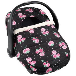 lot 4004 image: The Peanutshell Car Seat Cover - Protective Covers for Baby Girl, Easy to Clean Accessories, Weather-Resistant Infant Winter Car Seat for Baby Carseat - Floral Rose