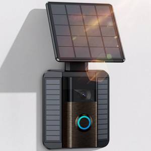 lot 4011 image: NANW Solar Charger Compatible for Ring Video Doorbell (2020 Release) - Micro-USB Port Charging, Efficient Solar Panel Mount, Adjustable Solar Charger for Doorbell Camera