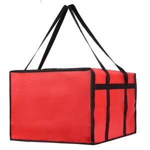 lot 4016 image: Bodaon Insulated Pizza Delivery Bag, 20 x 20 x 14 Pizza Warmer Bags for Carry Hot, Rideshare Delivery Bag, Food Warmers for Parties, Pizza Carrier for Commercial Drivers, Red, 1-Pack
