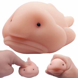 lot 4047 image: Blobfish Toy, Pull, Stretch and Squeeze Stress, Cute Fish Toy for Anxiety Relief, Funny Cute Sensory Toys for Autism, Birthday, Christmas, Office, Stocking Stuffer Gift