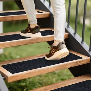 lot 4053 image: LifeGrip Anti Slip Traction Treads (10-Pack), 4 inch X 30 inch, Best Grip Tape Grit Non Slip, Outdoor Non Skid Tape, High Traction Friction Abrasive Adhesive for Stairs Step, Black (4 X 30 X 10P)
