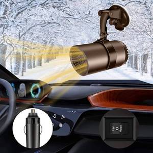 lot 4074 image: Car Heater, Portable Windshield Defogger and Defroster, Plug in Automobile Windscreen Fan with Suction Holder for All Cars