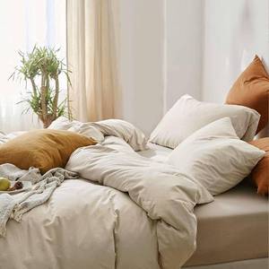 lot 4090 image: ETDIFFE Beige Comforter Set King Size, 3 Piece Soft Light Khaki Modern Bedding Set, Lightweight All Season Microfiber Down Alternative Bed Comforter with 2 Pillow Shams for Women Men