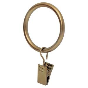 lot 4105 image: Ivilon Drapery Curtain Clip Rings - Clips Ring for Panels 1.7, Set of 14 Warm Gold