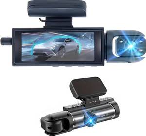 lot 4108 image: 1080P Dash Camera Front and Inside,Dashcams for Cars with IR Night Vision Loop Recording G-Sensor 24Hr Parking (1080 P Front and Inside)