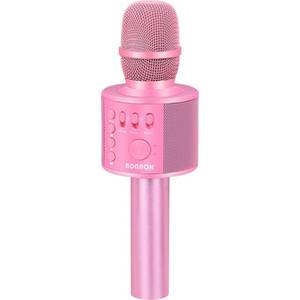 lot 4168 image: BONAOK Wireless Bluetooth Karaoke Microphone,3-in-1 Portable Handheld Karaoke Mic Speaker Machine Home Party Birthday for All Smartphones Q37 (P-Ink)