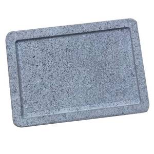 lot 4222 image: WANLIAN Lava Grill Steak Stone,Grilling Stone,Tabletop Grill Cooking Stone,11.8x7.9 x1in Grilling Plate for Oven and Barbecue Cooking Meat,Fish,Vegetable and Pizza