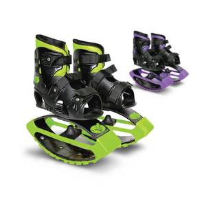 New Bounce Jumping Shoes - Kangaroo Jumping Shoes for Kids - Exercise Moon Boots - Bouncy Shoes for Ages 8-12 - Size 1-6 (32-38 EU) Green