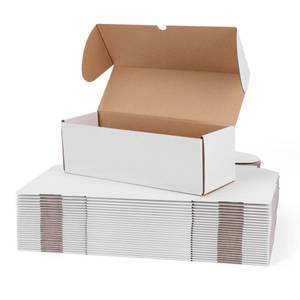 lot 4242 image: WIFTREY 12x4x4 Small Shipping Boxes set of 16, White Corrugated Cardboard Box 12L x 4W x 4 H for Mailing Packing Shipping