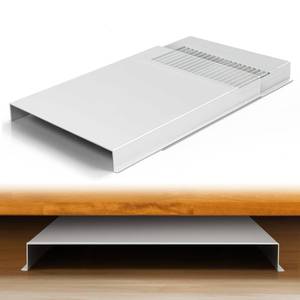 lot 4274 image: Dreyoo 1 Pack Air Vent Extender for Under Furniture, Adjustable Floor Vent Deflector (Extends from 16.5-32), Aluminum Alloy, Heat Resistant, Suitable for Under Bed, Sofa, Dresser, Improve Airflow