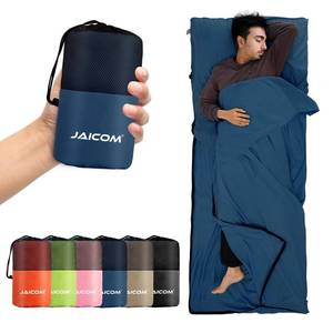 lot 4351 image: JAICOM Sleeping Bag Liner, Travel Sheets & Adult Sleep Sack, Ultralight and Portable Summer Sleeping Bag - Ideal for Backpacking, Hotels and Hostels, Business Trips, Camping
