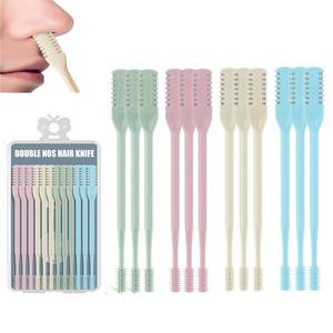 lot 4357 image: 12Pcs Nose Hair Trimmer 2-in-1 Nasal Hair Cutter Upgraded Manual 360° Rotating Nostril Hair Removal Tool Double Sided Nose Hair Blade for Women Men Personal Cleaning