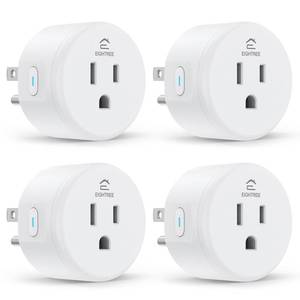 lot 4375 image: EIGHTREE Smart Plug, WiFi Outlet Works with Alexa & Google Home, Smart Home Socket with Remote Control & Timer Function, 2.4GHz WiFi Only, 4 Packs